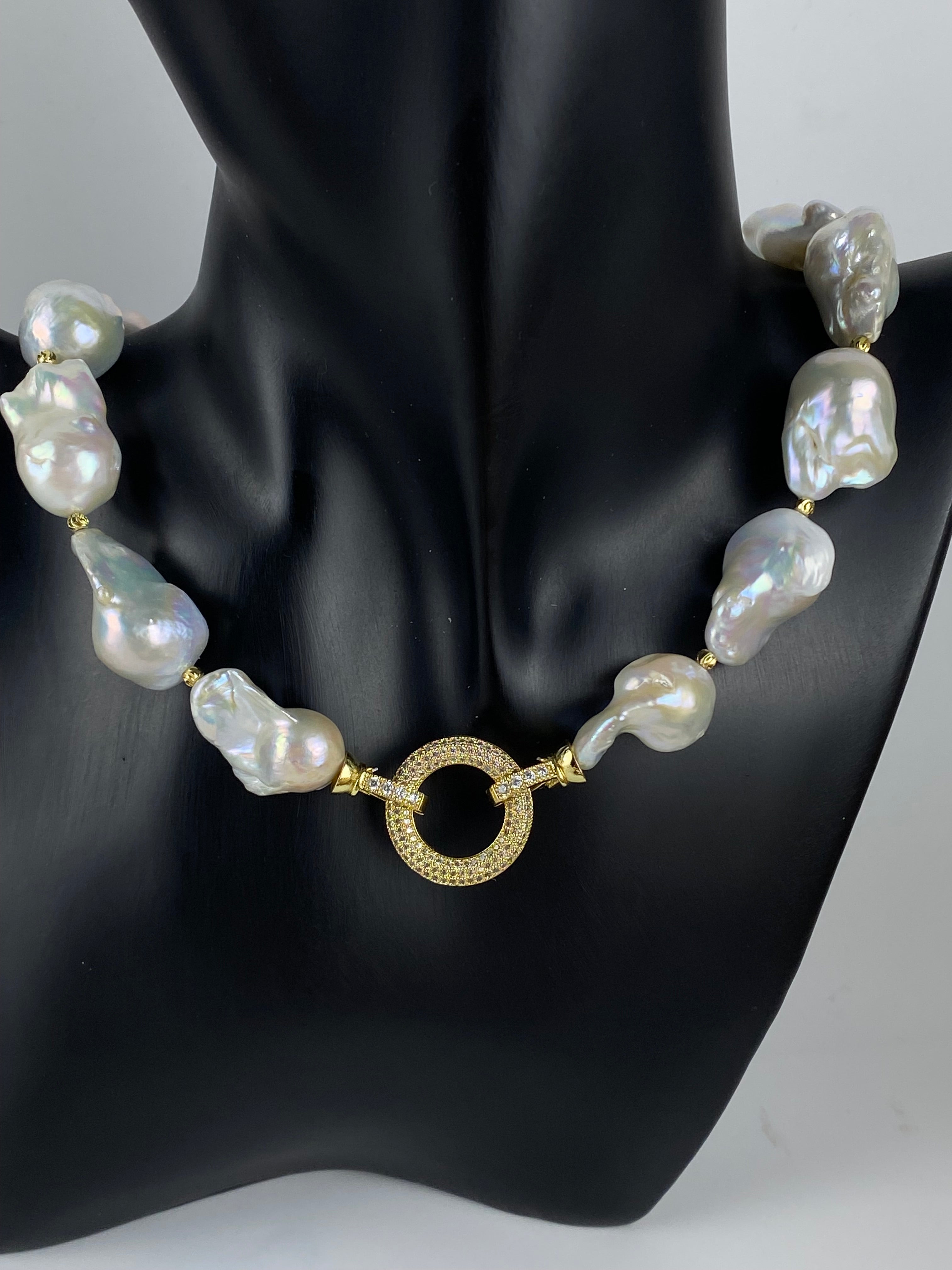 AAAAAA Baroque Freshwater Pearl Necklace – Statement Piece