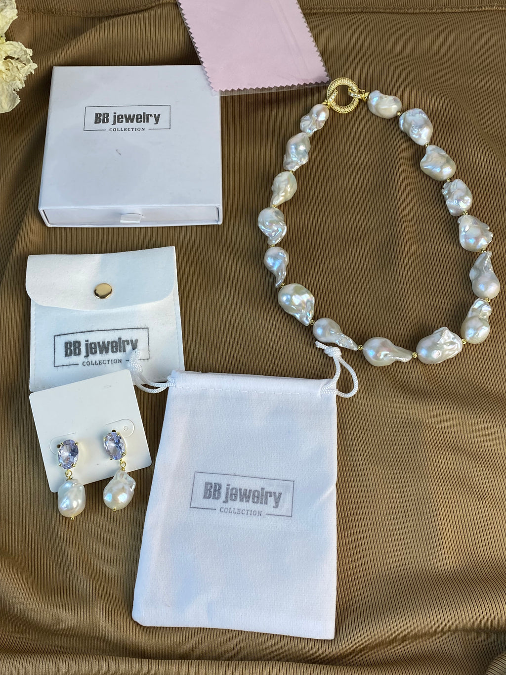 AAAAAA Baroque Freshwater Pearl Necklace – Statement Piece