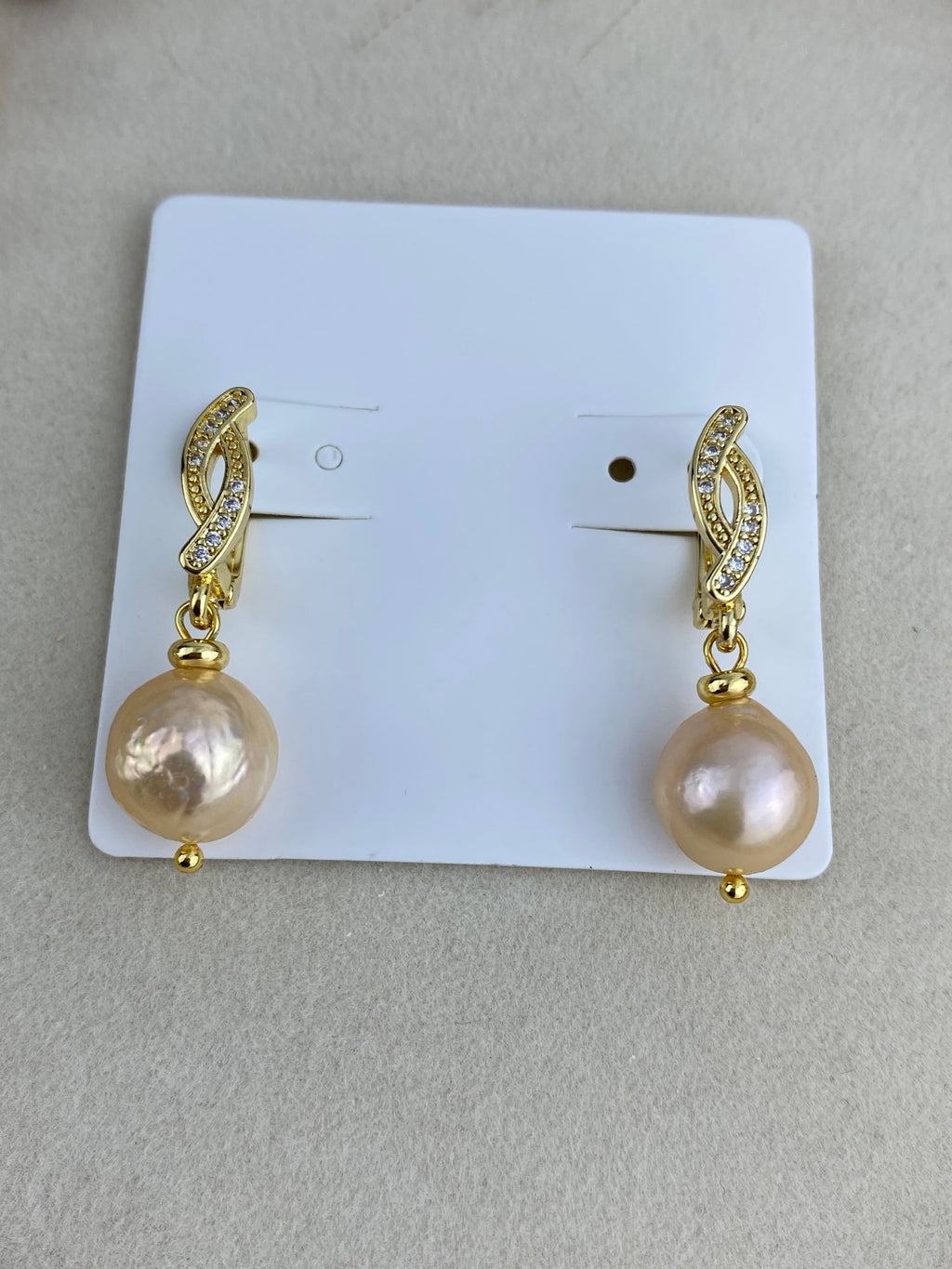 Candy Color Baroque Pearl Necklace & Earrings Set. Choker Necklace.