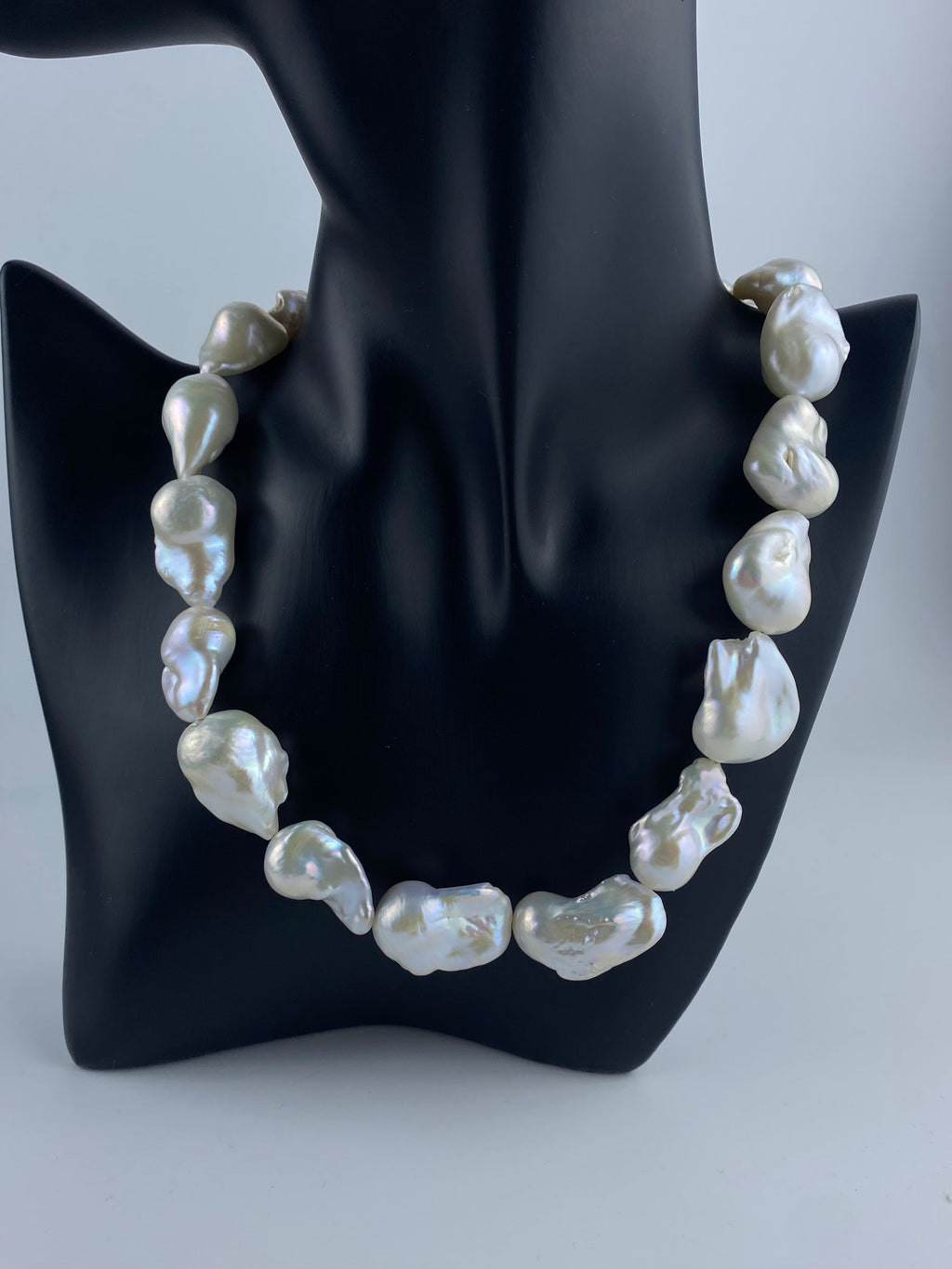 Large fireballs Baroque Freshwater Pearl Necklace – Statement Choker