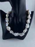 Large fireballs Baroque Freshwater Pearl Necklace – Statement Choker