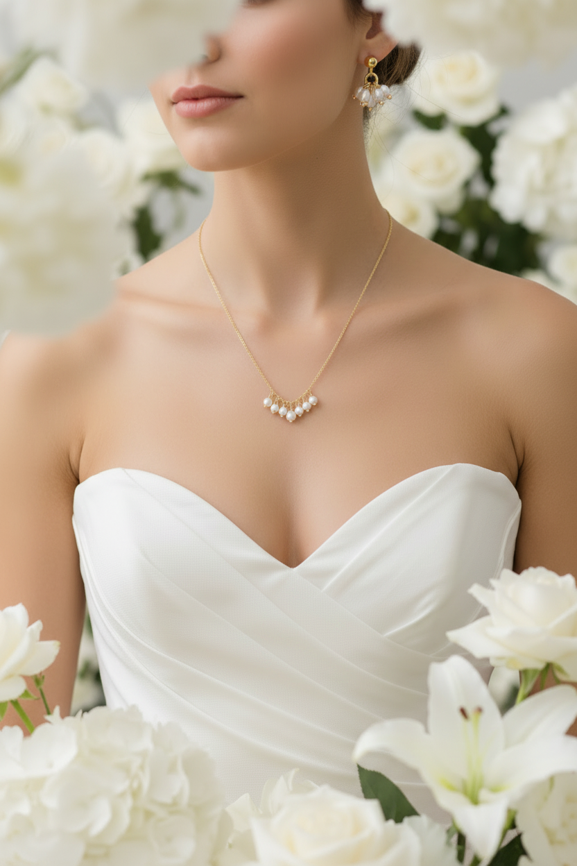 Bridal Pearl Set – Detail Shot