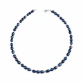 Black Freshwater Pearl Necklace – Sterling Silver