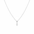 Freshwater Pearl Pendant Necklace – Pure White Background