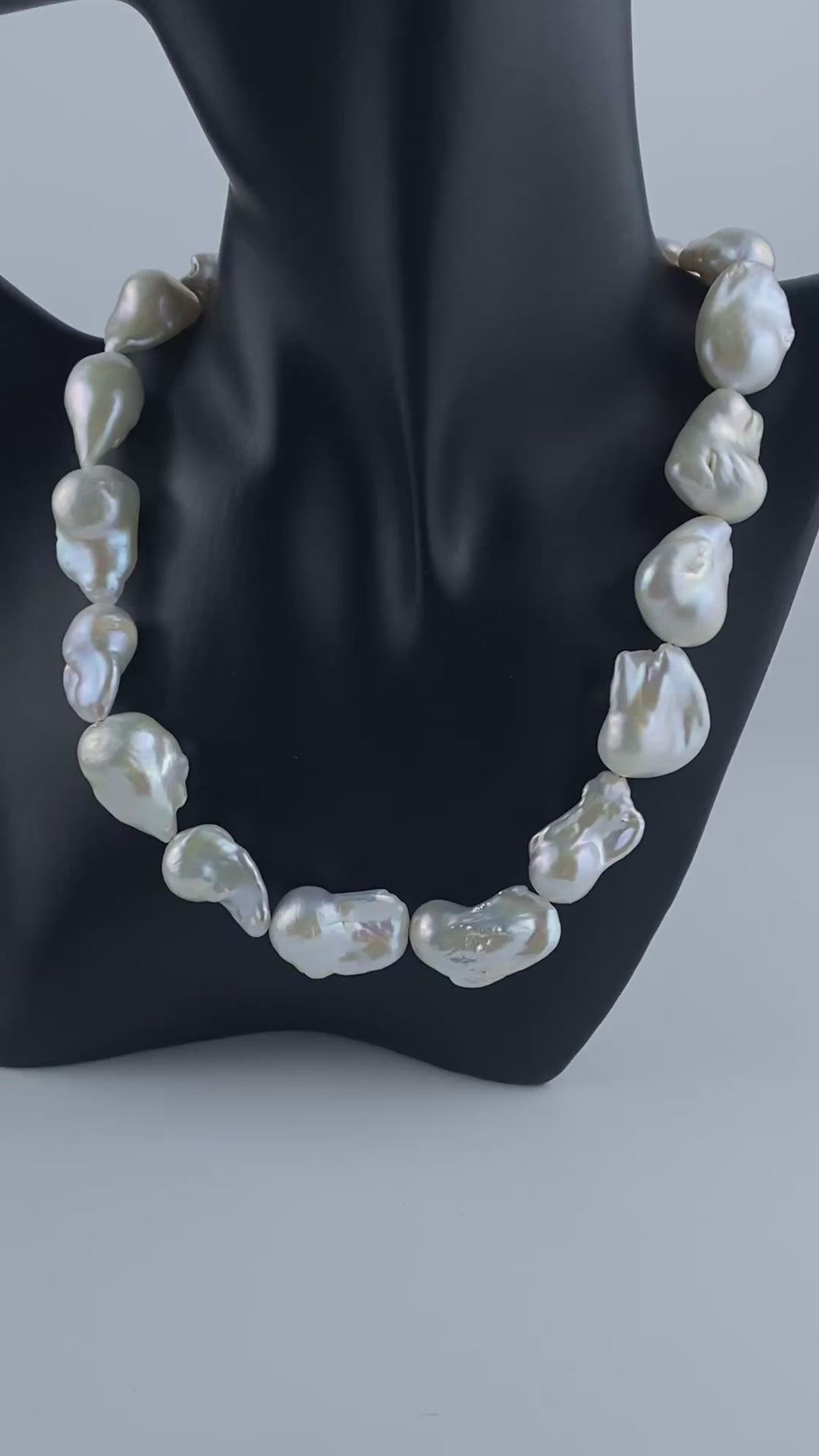 Large fireballs Baroque Freshwater Pearl Necklace – Statement Choker