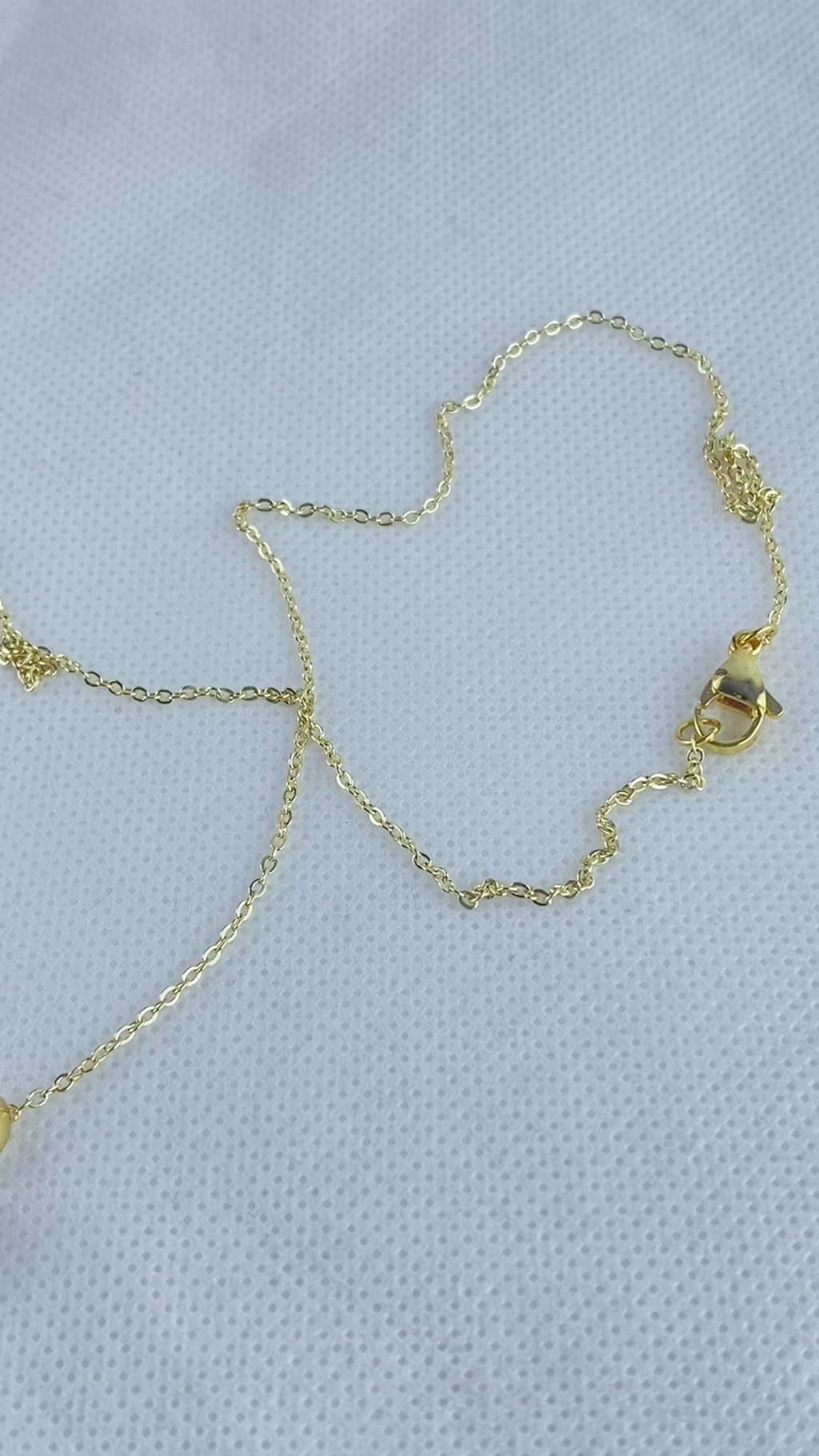 Freshwater Pearl Pendant Necklace|18k Gold Plated Chain|Bridal Gift|