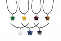 Gemstone Star Pendant Necklace | Natural Crystal Star Necklace