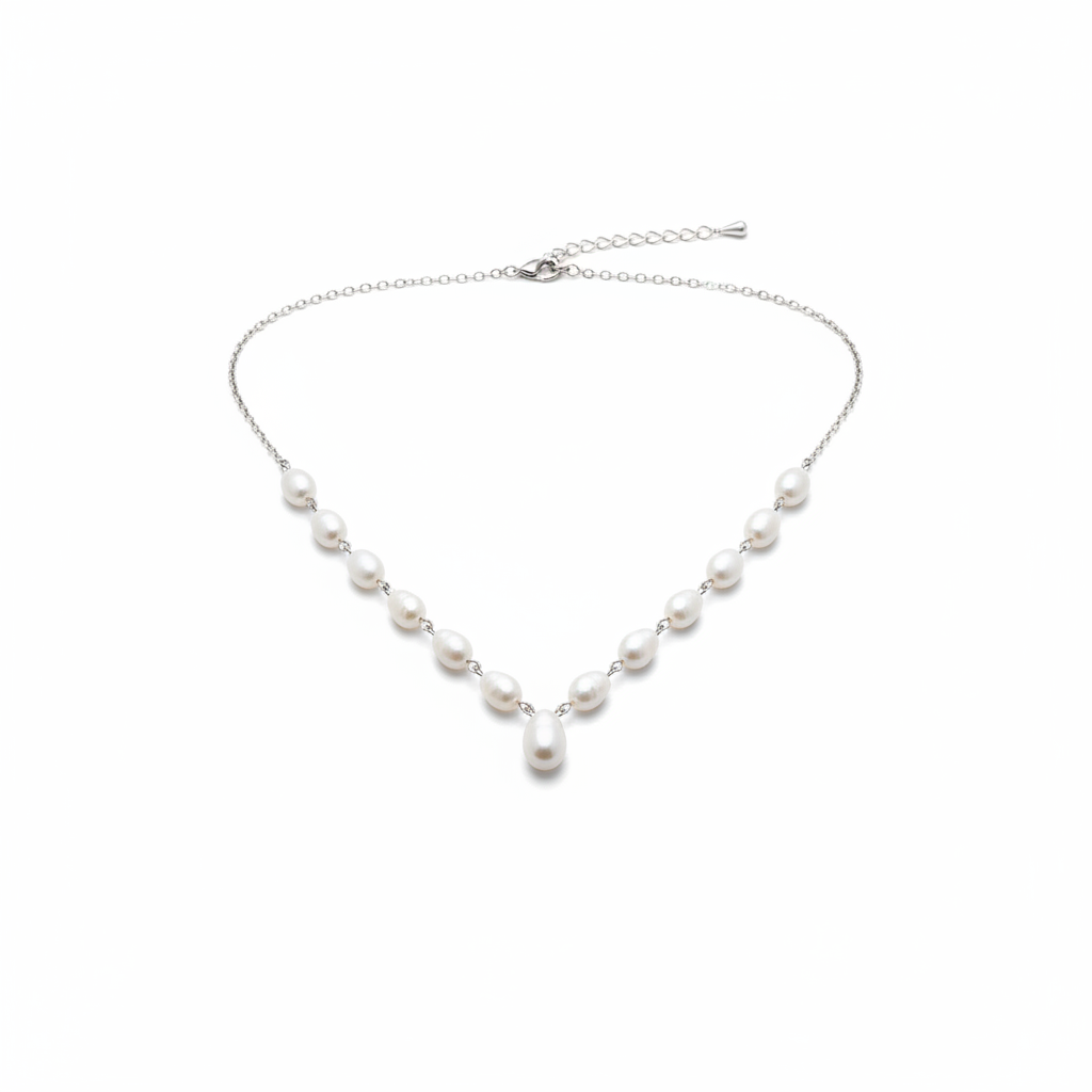 V-Shaped Pearl Necklace
